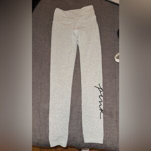 Pink Victoria Secret light charcoal leggings